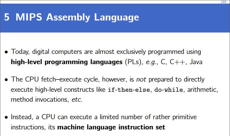 MIPS汇编指令基础（PDF格式）[英文版]