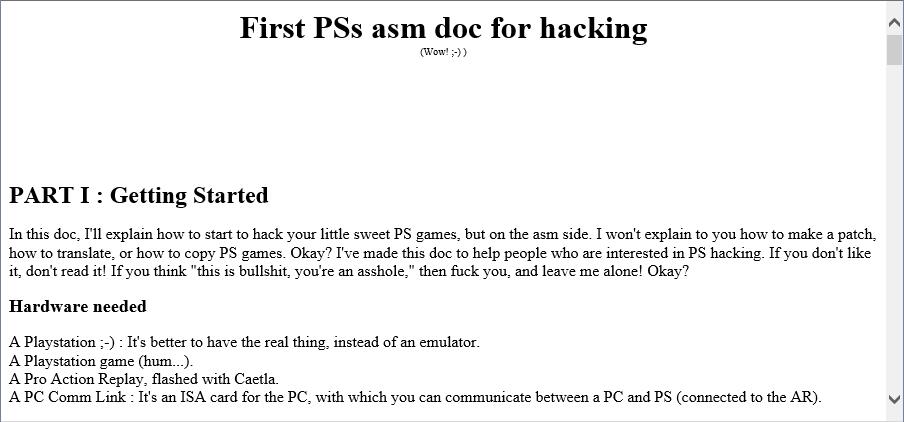 Ps's hacking doc
