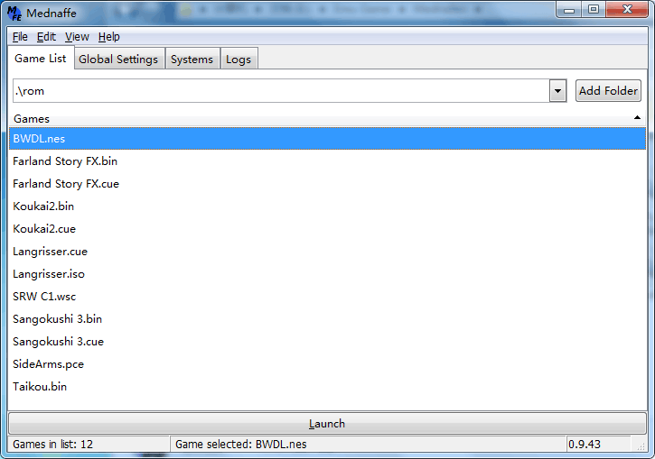 Mednafen 0.9.45.1 英文版