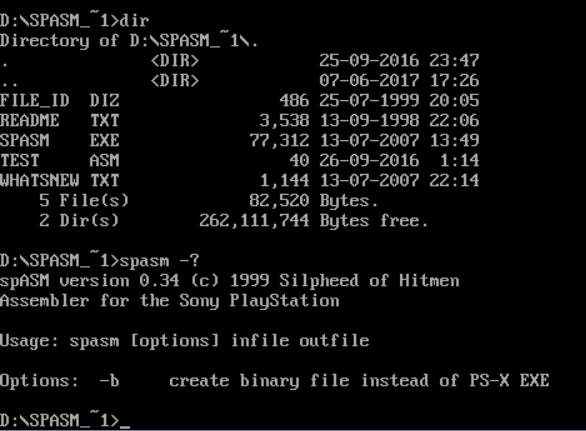 [PS/N64汇编工具]spasm 0.34a