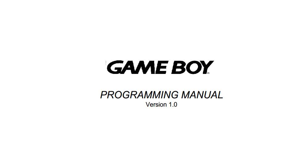 GameBoy Programming Manual v1.0