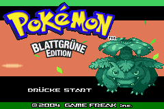 (德国)（口袋妖怪-叶绿）RPG
